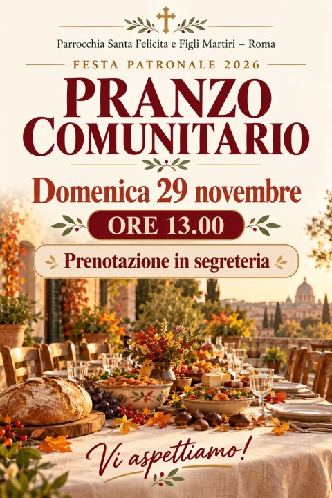 immagine di Il pranzo comunitario chiude i festeggiamenti della Festa Patronale di Santa Felicita e Figli Martiri.